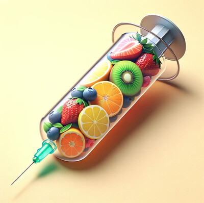 yringe filled with vitamins and peptide therapy representing wellness injections and functional medicine treatments at Bella Medical Associates in Albemarle NC.